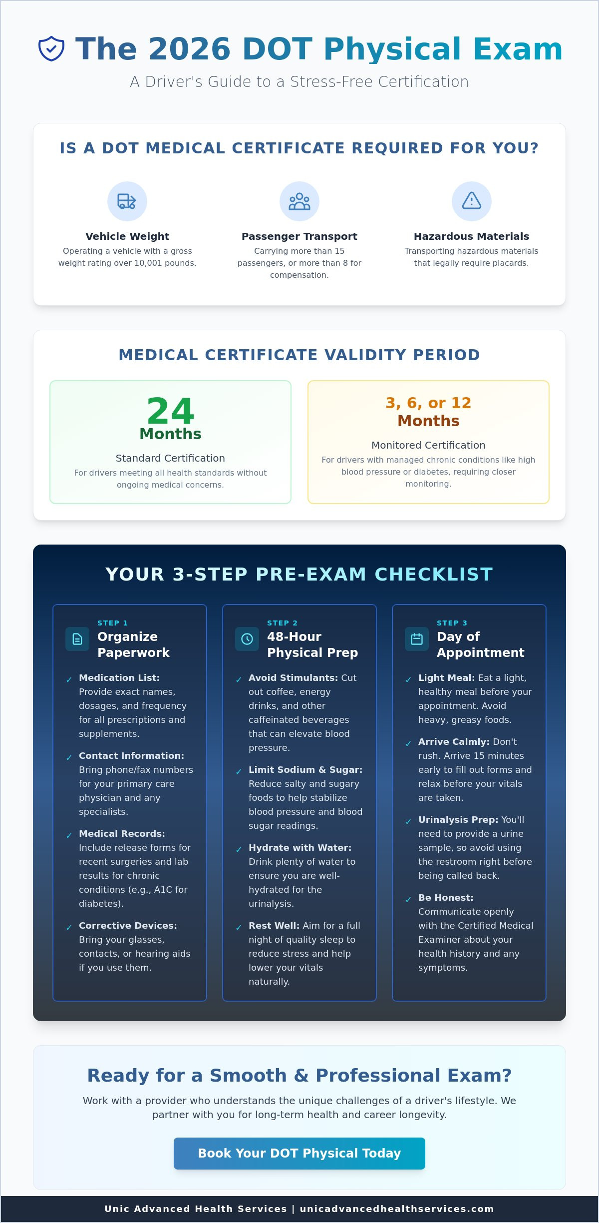 How to Prepare for Your DOT Physical: A 2026 Checklist for Drivers